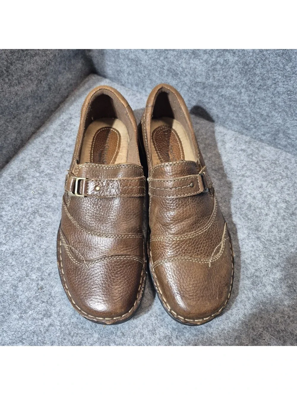 Earth Origins By Earth Clinton Women’s Brown Leather Loafers Size 8.5 M